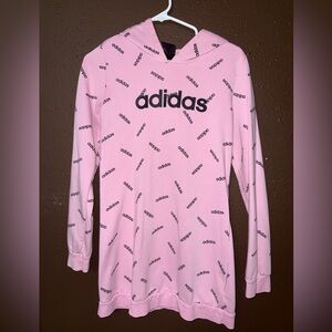 Women’s Adidas Pink Hoodie with Black Logo
